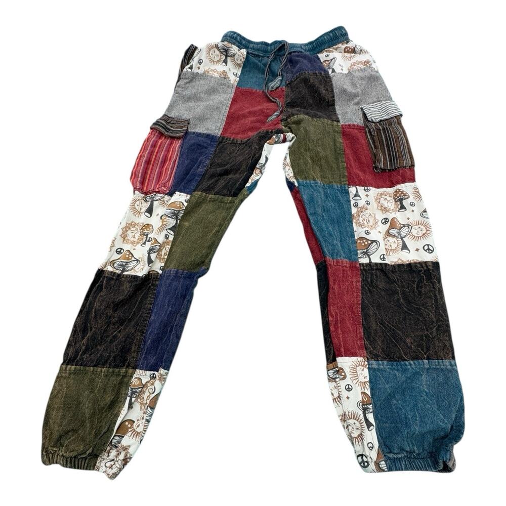 Rising International Patchwork Straight Leg Pants… - image 1
